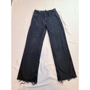 Zara Black High Waist Wide Leg Jeans EUC Size US 10